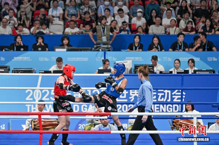 成都世运会泰拳首日中国选手刘晓慧等晋级半决