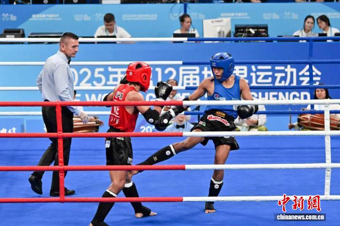 成都世运会泰拳首日中国选手刘晓慧等晋级半决